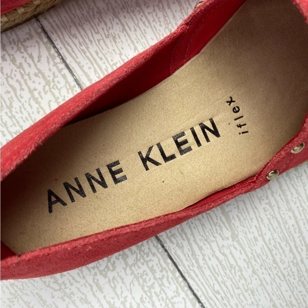 Anne Klein Kaily red Espadrille flat slip on size 6.5